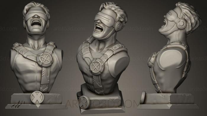 Busts of heroes and monsters (BUSTH_0215) 3D model for CNC machine